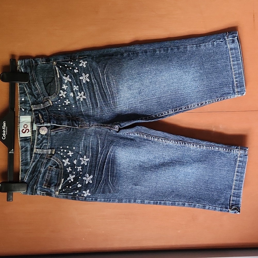 SO, Size 14, Blue Jean Capris